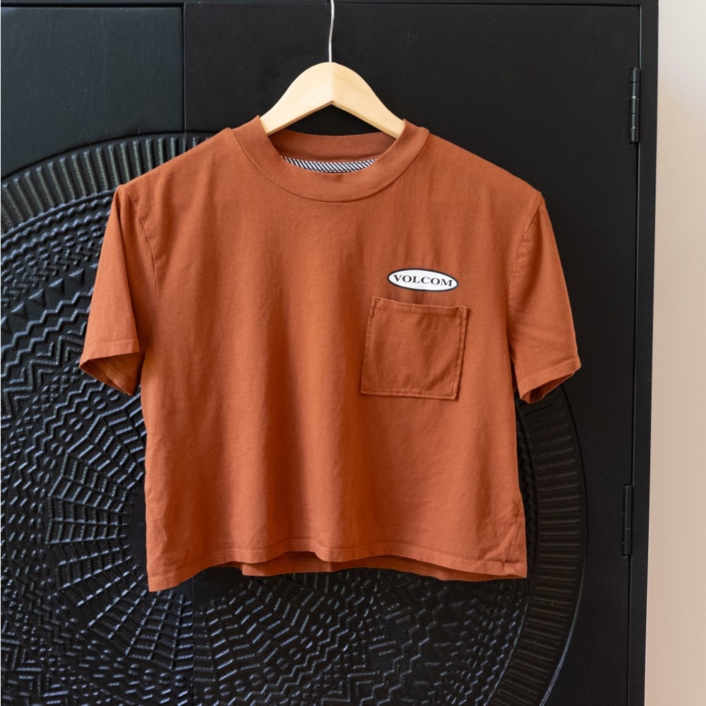 Volcom Earthy Brown Organic Cotton Tee